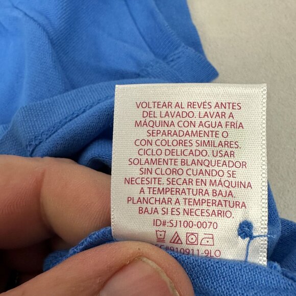 Faded Glory Womens Blue Polo Shirt Size XL - Picture 5 of 5